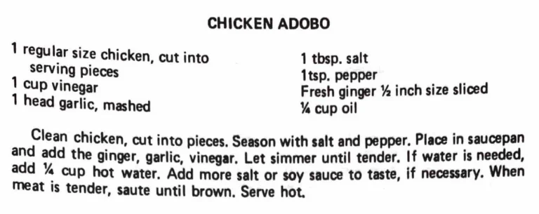 Chicken Adobo