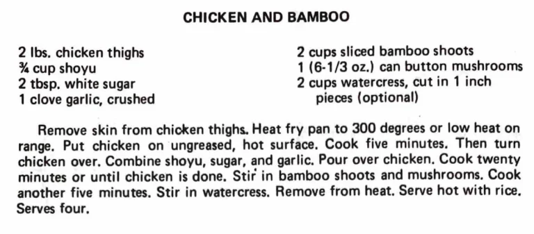 Chicken and Bamboo