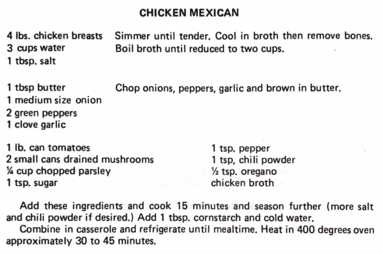 Chicken Mexican