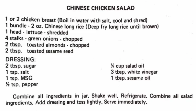 Chinese Chicken Salad