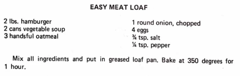 Easy Meat Loaf