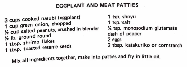 Eggplant and Meat Patties