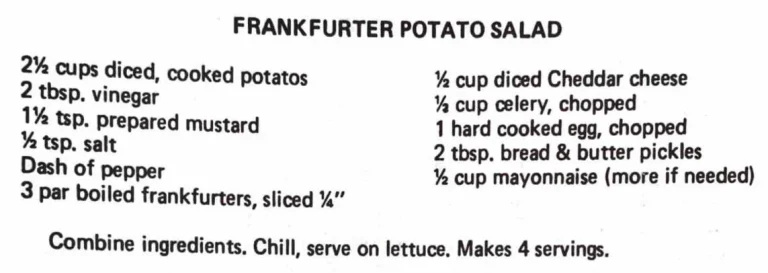 Frankfurter Potato Salad