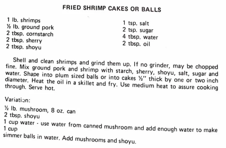 Fried Shrimp Cakes or Balls