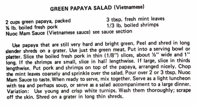 Green Papaya Salad (Vietnamese)