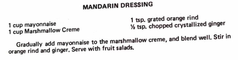 Mandarin Dressing