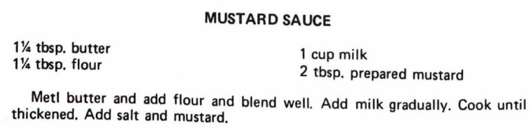Mustard Sauce
