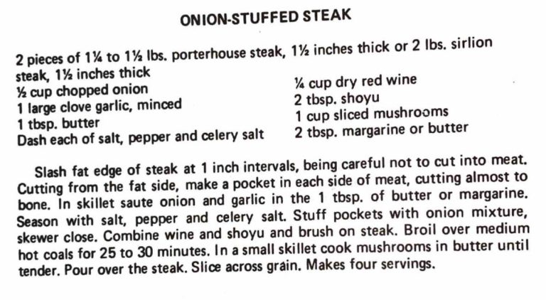 Onion-Stuffed Steak