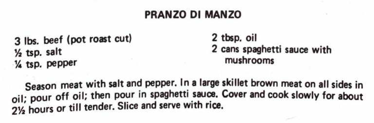 Pranzo Di Manzo