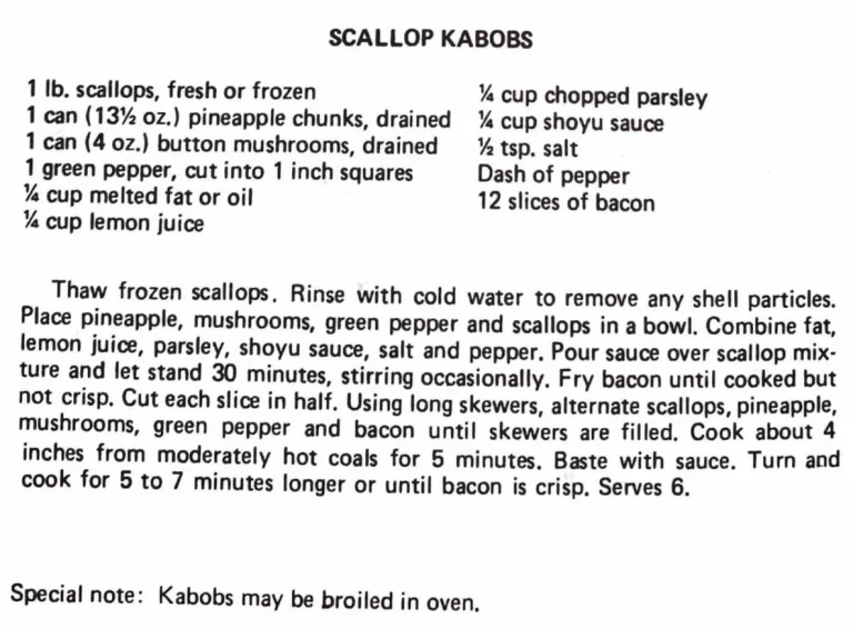 Scallop Kabobs