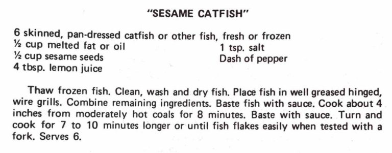 “Sesame Catfish”