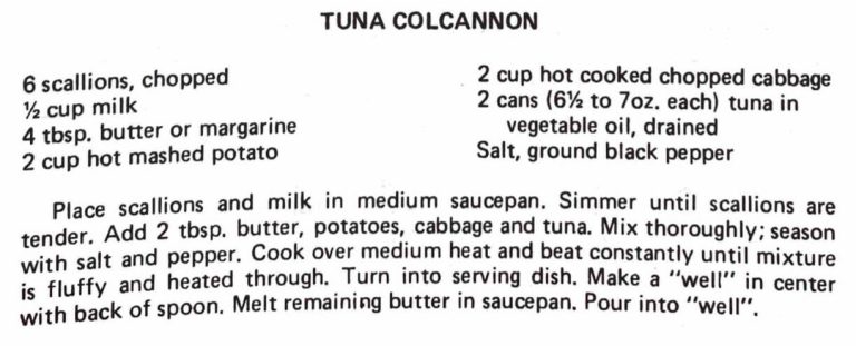 Tuna Colcannon