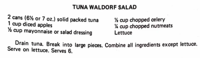 Tuna Waldorf Salad