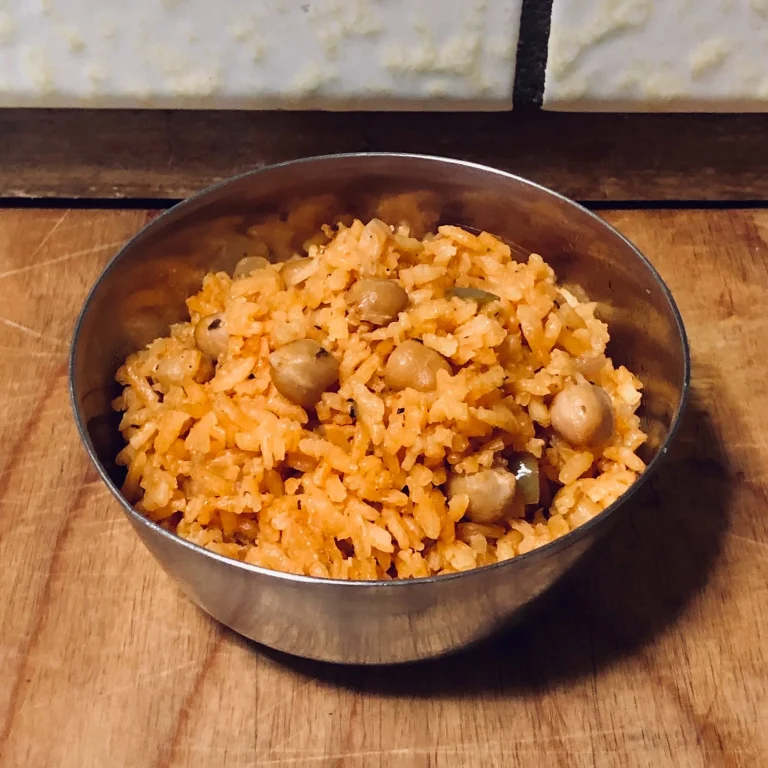 Meatless Pigeon Peas Rice (Arroz Ciego)