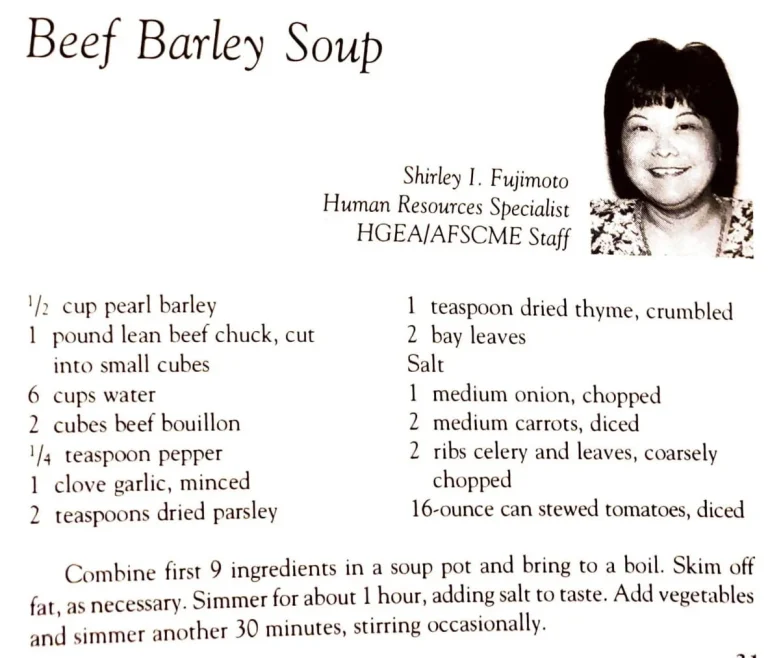 Beef Barley Soup