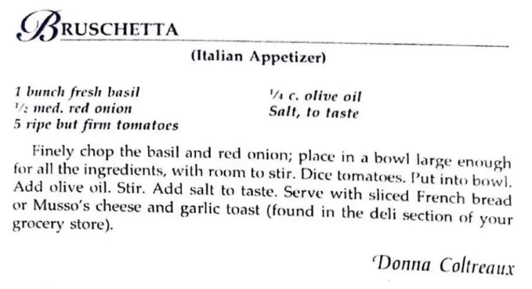 Bruschetta (Italian Appetizer)