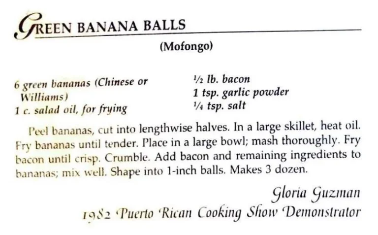 Green Banana Balls (Mofongo)