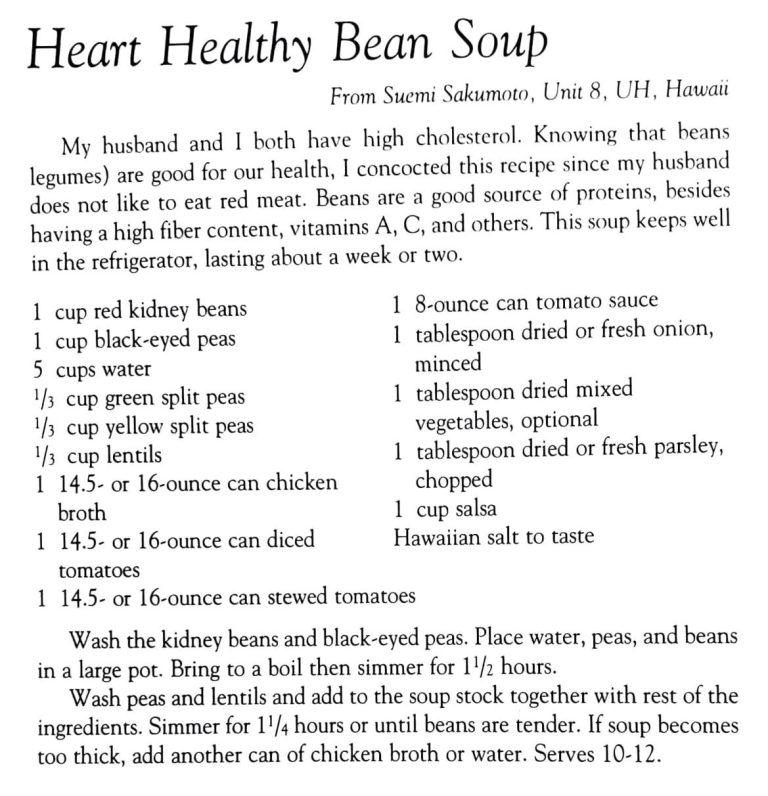 Heart Healthy Bean Soup