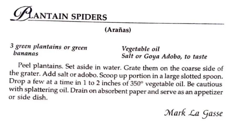 Plantain Spiders (Arañas)