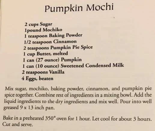 Pumpkin Mochi