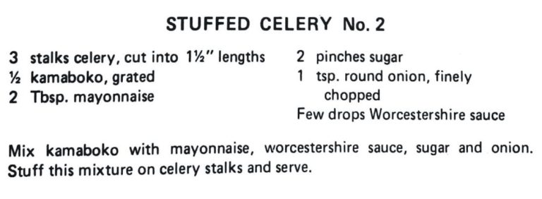 Stuffed Celery No. 2