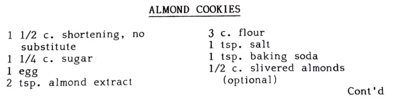 Almond Cookies