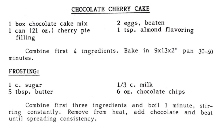 Chocolate Cherry Cake