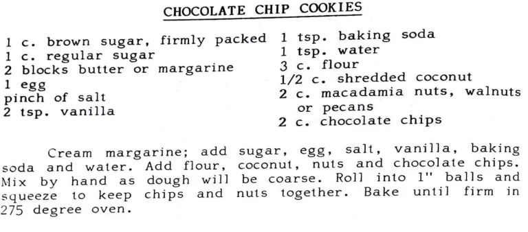 Chocolate Chip Cookies