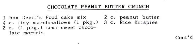 Chocolate Peanut Butter Crunch