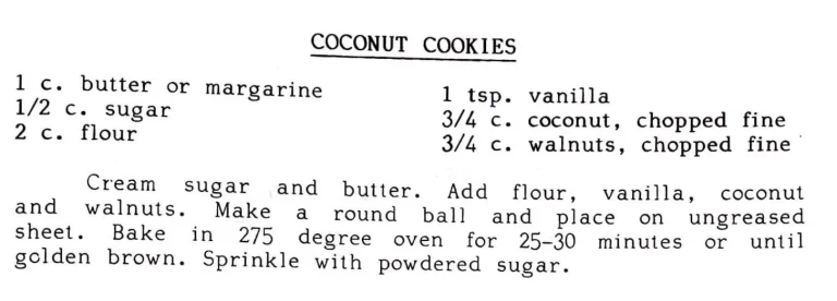 Coconut Cookies