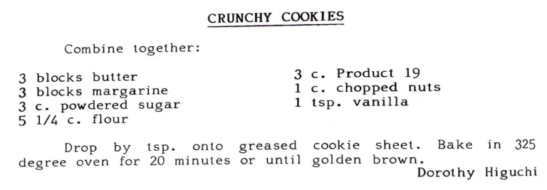 Crunchy Cookies