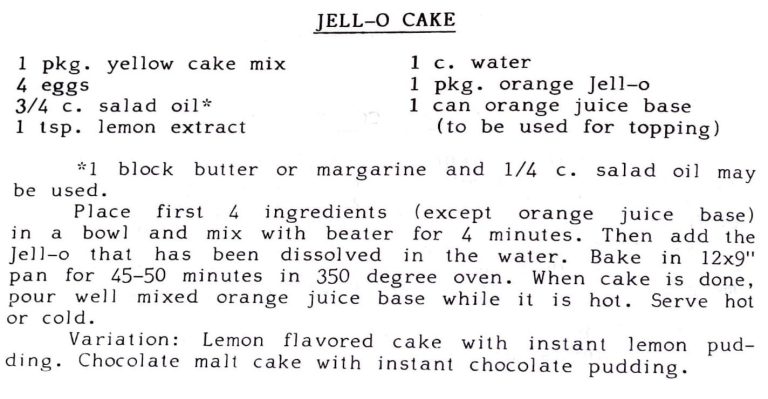 Jell-O Cake