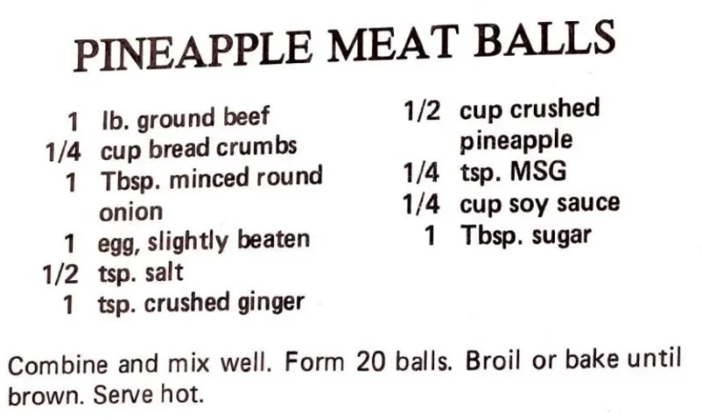 Pineapple Meatballs