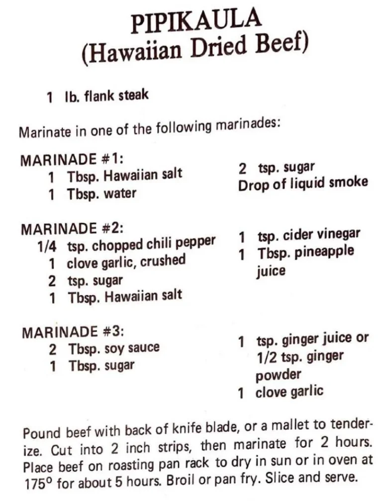 Pipikaula (Hawaiian Dried Beef)