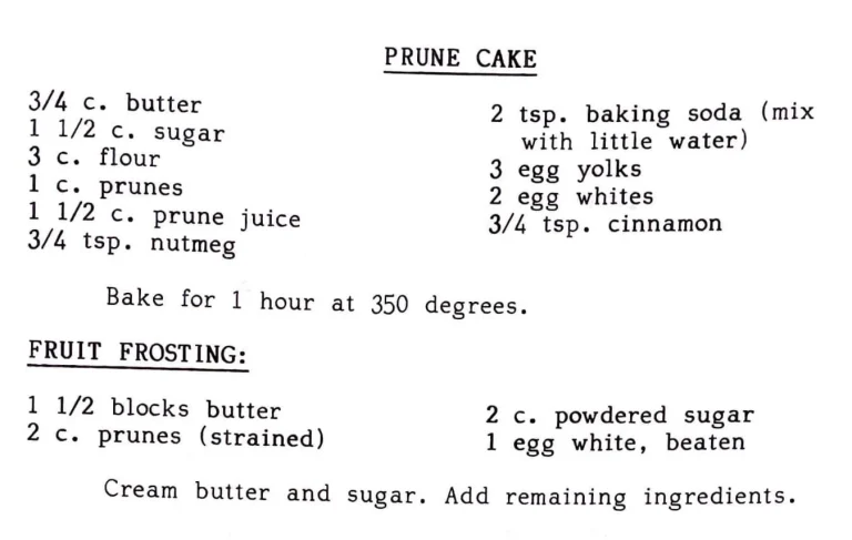 Prune Cake