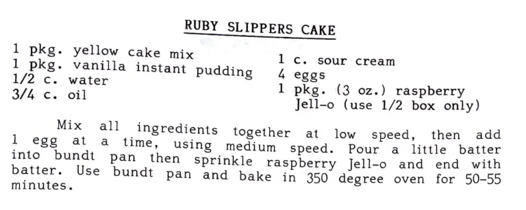Ruby Slippers Cake
