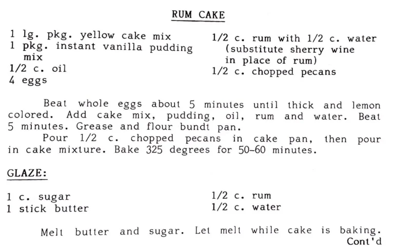 Rum Cake