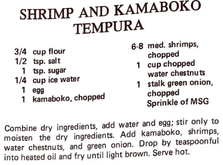 Shrimp and Kamaboko Tempura