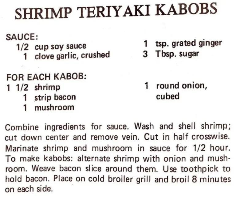 Shrimp Teriyaki Kabobs