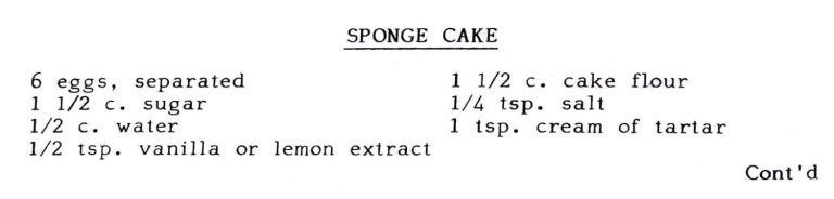 Sponge Cake