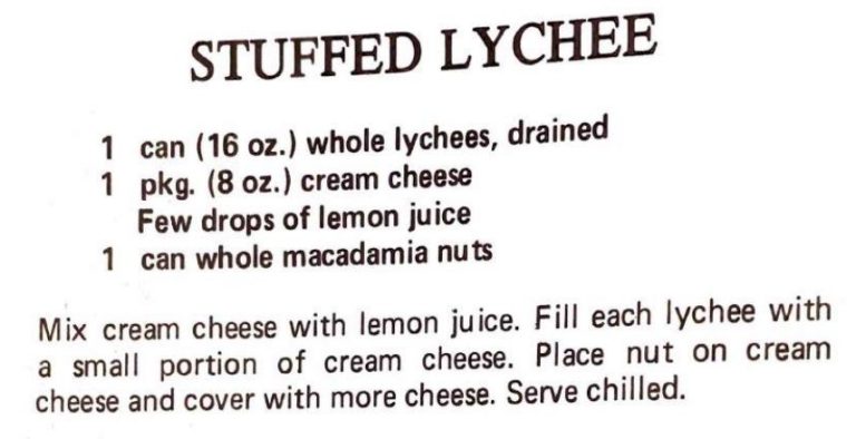 Stuffed Lychee