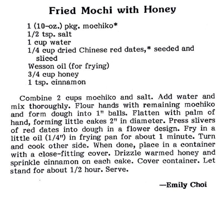 Fried Mochi with Honey