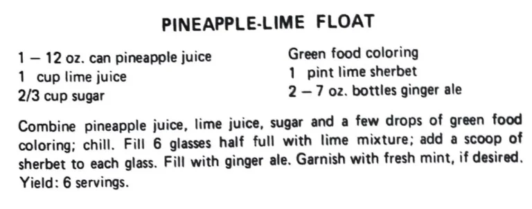 Pineapple-Lime Float