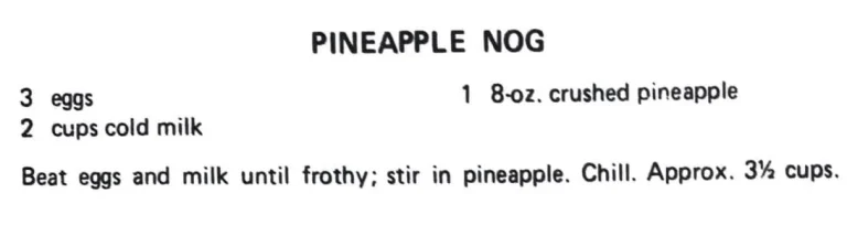 Pineapple Nog