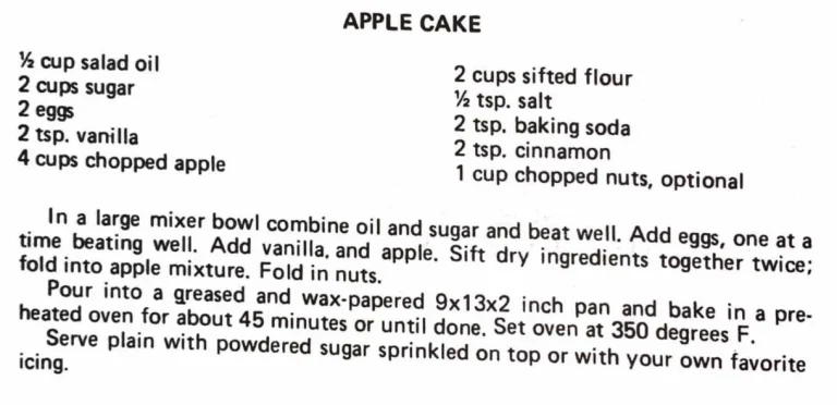 Apple Cake