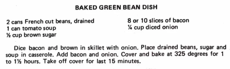 Baked Green Bean Dish