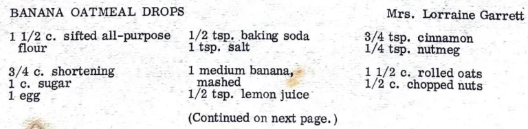 Banana Oatmeal Drops