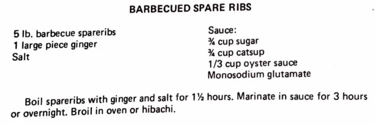 Barbecued Spare Ribs