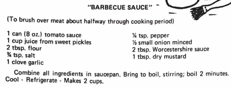 “Barbecue Sauce”