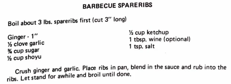 Barbecue Spareribs